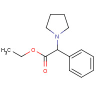 22083-21-2 ethyl 2-phenyl-2-pyrrolidin-1-ylacetate chemical structure