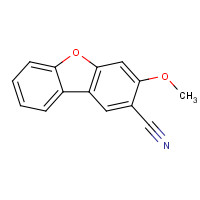 1195171-76-6 3-methoxydibenzofuran-2-carbonitrile chemical structure