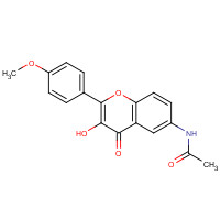 102028-75-1 N-[3-hydroxy-2-(4-methoxyphenyl)-4-oxochromen-6-yl]acetamide chemical structure