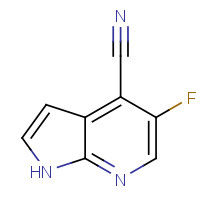 1015610-15-7 5-fluoro-1H-pyrrolo[2,3-b]pyridine-4-carbonitrile chemical structure