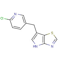 1312363-49-7 6-[(6-chloropyridin-3-yl)methyl]-4H-pyrrolo[2,3-d][1,3]thiazole chemical structure