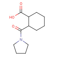 414872-66-5 2-(pyrrolidine-1-carbonyl)cyclohexane-1-carboxylic acid chemical structure