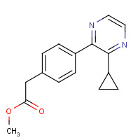1146395-36-9 methyl 2-[4-(3-cyclopropylpyrazin-2-yl)phenyl]acetate chemical structure