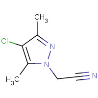 1004643-52-0 2-(4-chloro-3,5-dimethylpyrazol-1-yl)acetonitrile chemical structure