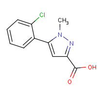 845675-35-6 5-(2-chlorophenyl)-1-methylpyrazole-3-carboxylic acid chemical structure