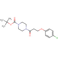 1246640-00-5 tert-butyl 4-[3-(4-chlorophenoxy)propanoyl]piperazine-1-carboxylate chemical structure