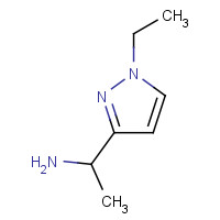 911788-34-6 1-(1-ethylpyrazol-3-yl)ethanamine chemical structure