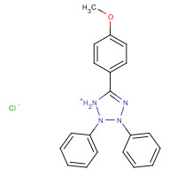 10560-45-9 5-(4-methoxyphenyl)-2,3-diphenyl-1H-tetrazol-1-ium;chloride chemical structure