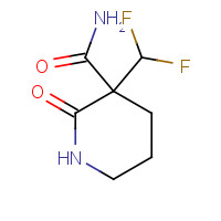 126309-11-3 3-(difluoromethyl)-2-oxopiperidine-3-carboxamide chemical structure