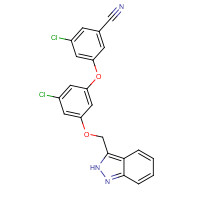 920035-72-9 3-chloro-5-[3-chloro-5-(2H-indazol-3-ylmethoxy)phenoxy]benzonitrile chemical structure