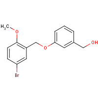 1283309-79-4 [3-[(5-bromo-2-methoxyphenyl)methoxy]phenyl]methanol chemical structure