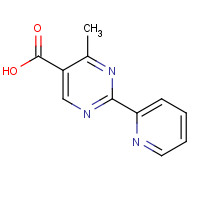 933989-40-3 4-methyl-2-pyridin-2-ylpyrimidine-5-carboxylic acid chemical structure