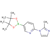 1257554-07-6 2-(2-methylimidazol-1-yl)-5-(4,4,5,5-tetramethyl-1,3,2-dioxaborolan-2-yl)pyridine chemical structure
