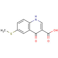 26893-18-5 6-methylsulfanyl-4-oxo-1H-quinoline-3-carboxylic acid chemical structure