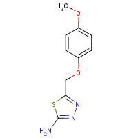 364360-13-4 5-[(4-methoxyphenoxy)methyl]-1,3,4-thiadiazol-2-amine chemical structure