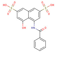 117-46-4 4-benzamido-5-hydroxynaphthalene-2,7-disulfonic acid chemical structure