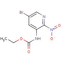 152684-25-8 ethyl N-(5-bromo-2-nitropyridin-3-yl)carbamate chemical structure