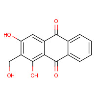 478-08-0 1,3-dihydroxy-2-(hydroxymethyl)anthracene-9,10-dione chemical structure