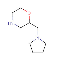 128208-00-4 2-(pyrrolidin-1-ylmethyl)morpholine chemical structure