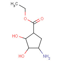 772306-58-8 ethyl 4-amino-2,3-dihydroxycyclopentane-1-carboxylate chemical structure
