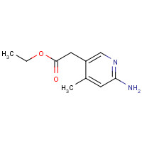 1374575-59-3 ethyl 2-(6-amino-4-methylpyridin-3-yl)acetate chemical structure