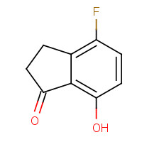 136191-16-7 4-fluoro-7-hydroxy-2,3-dihydroinden-1-one chemical structure