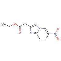 59128-07-3 ethyl 2-(6-nitroimidazo[1,2-a]pyridin-2-yl)acetate chemical structure