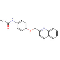105326-63-4 N-[4-(quinolin-2-ylmethoxy)phenyl]acetamide chemical structure