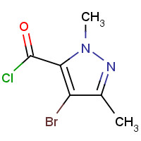 119169-62-9 4-bromo-2,5-dimethylpyrazole-3-carbonyl chloride chemical structure