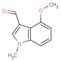 620175-74-8 4-methoxy-1-methylindole-3-carbaldehyde chemical structure
