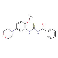 383870-86-8 N-[(2-methoxy-5-morpholin-4-ylphenyl)carbamothioyl]benzamide chemical structure