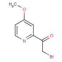 96718-53-5 2-bromo-1-(4-methoxypyridin-2-yl)ethanone chemical structure