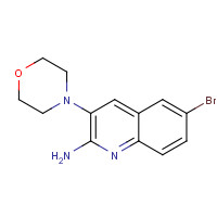 1319196-51-4 6-bromo-3-morpholin-4-ylquinolin-2-amine chemical structure