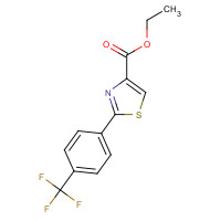132089-39-5 ethyl 2-[4-(trifluoromethyl)phenyl]-1,3-thiazole-4-carboxylate chemical structure