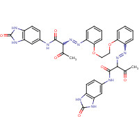 77804-81-0 2-[[2-[2-[2-[[1,3-dioxo-1-[(2-oxo-1,3-dihydrobenzimidazol-5-yl)amino]butan-2-yl]diazenyl]phenoxy]ethoxy]phenyl]diazenyl]-3-oxo-N-(2-oxo-1,3-dihydrobenzimidazol-5-yl)butanamide chemical structure