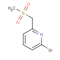 588689-47-8 2-bromo-6-(methylsulfonylmethyl)pyridine chemical structure
