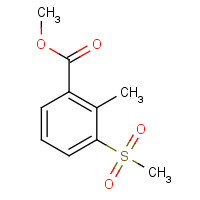 1256633-15-4 methyl 2-methyl-3-methylsulfonylbenzoate chemical structure