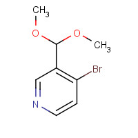 1239518-70-7 4-bromo-3-(dimethoxymethyl)pyridine chemical structure