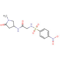 1284249-14-4 N-(1-methyl-5-oxopyrrolidin-3-yl)-2-[(4-nitrophenyl)sulfonylamino]acetamide chemical structure