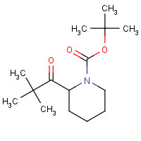 532410-50-7 tert-butyl 2-(2,2-dimethylpropanoyl)piperidine-1-carboxylate chemical structure