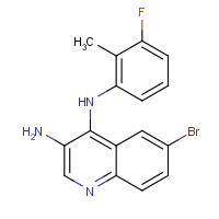 1406109-04-3 6-bromo-4-N-(3-fluoro-2-methylphenyl)quinoline-3,4-diamine chemical structure