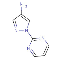 1156601-73-8 1-pyrimidin-2-ylpyrazol-4-amine chemical structure