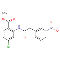 142327-50-2 methyl 4-chloro-2-[[2-(3-nitrophenyl)acetyl]amino]benzoate chemical structure