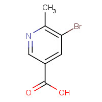 1190862-72-6 5-bromo-6-methylpyridine-3-carboxylic acid chemical structure