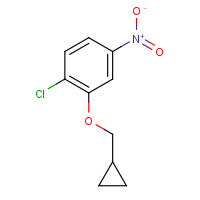 1265236-34-7 1-chloro-2-(cyclopropylmethoxy)-4-nitrobenzene chemical structure