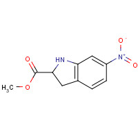 1239588-08-9 methyl 6-nitro-2,3-dihydro-1H-indole-2-carboxylate chemical structure