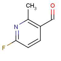 884494-96-6 6-fluoro-2-methylpyridine-3-carbaldehyde chemical structure
