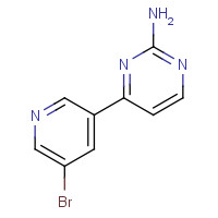 913322-73-3 4-(5-bromopyridin-3-yl)pyrimidin-2-amine chemical structure