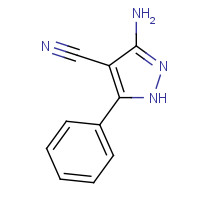 42754-61-0 3-amino-5-phenyl-1H-pyrazole-4-carbonitrile chemical structure