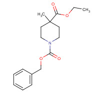 203521-95-3 1-O-benzyl 4-O-ethyl 4-methylpiperidine-1,4-dicarboxylate chemical structure
